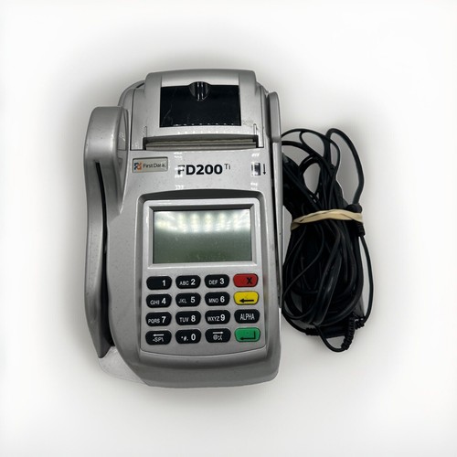 FirstData FD200 Silver Wireless Portable Terminal Unlocked Credit Card Machine