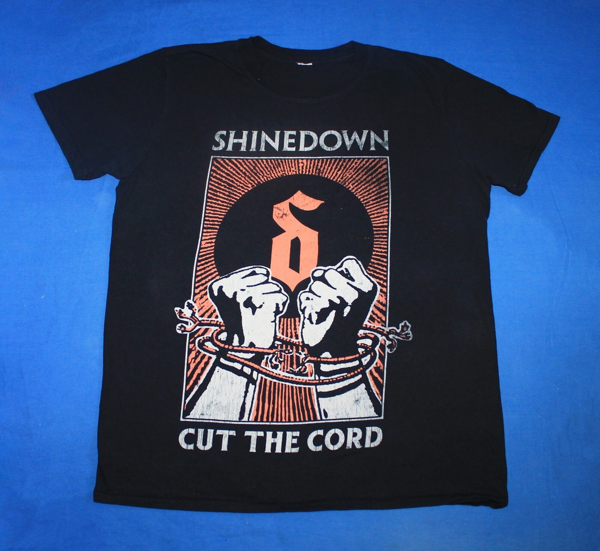 Tour 2015-16 Cut The Cord Shinedown Shirt Post-Grunge Band Men's
