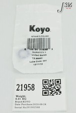 21958 KOYO TIMKEN THRUST BEARING NEW NTA-613