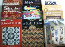 Lot of 12 QUILTING Books That Patchwork Place PB Patterns Squares Piecing Ethnic
