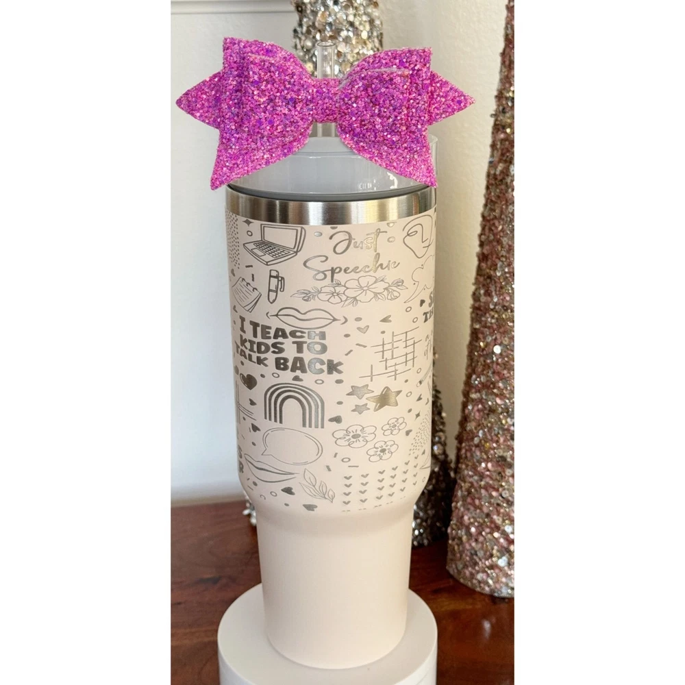 Tumbler Speech Therapist Laser Engraved 40oz Hot or Cold Beverage