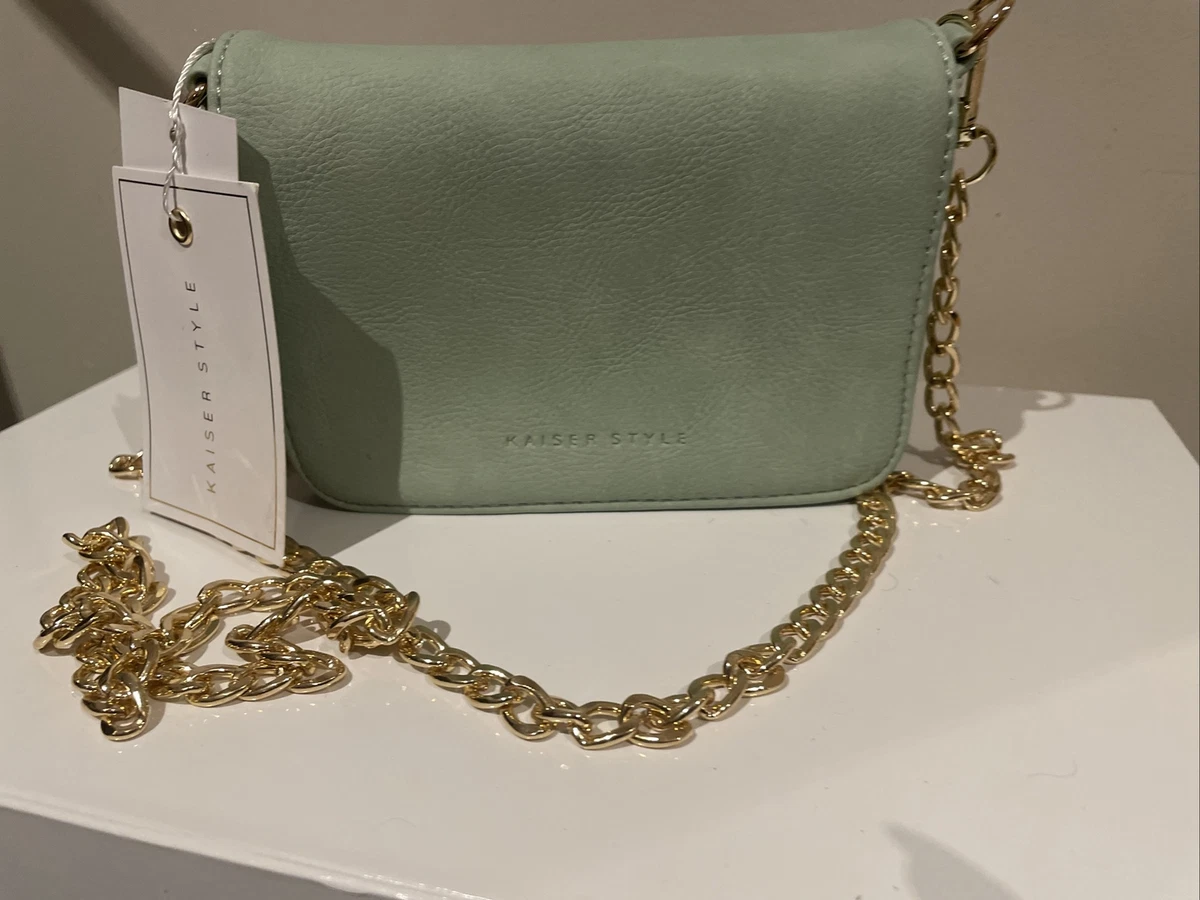 kaiser sage green mini side bag bnwt eBay