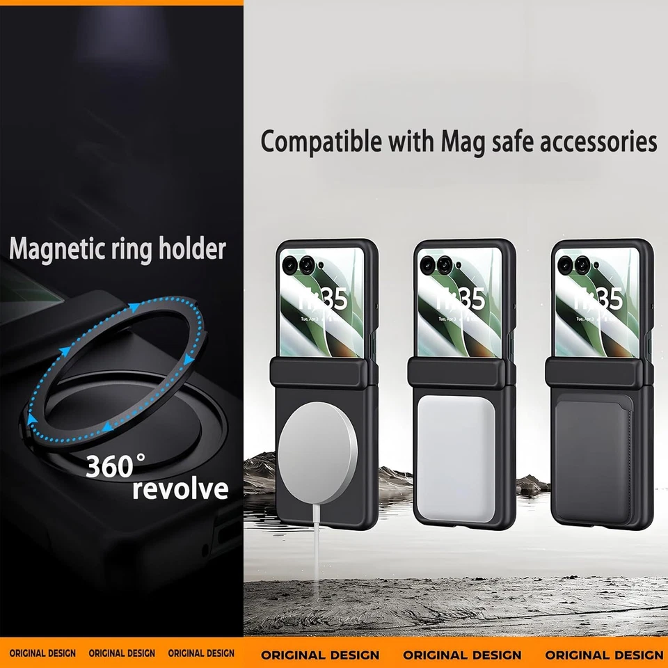 For Motorola Razr Ultra 2025/Razr 2024 Magnetic Hinge Case with Screen Protector - Image 3 of 4