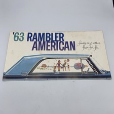 1963 Amc Rambler American Brochure Original 440 330 220 Wagons Full Color