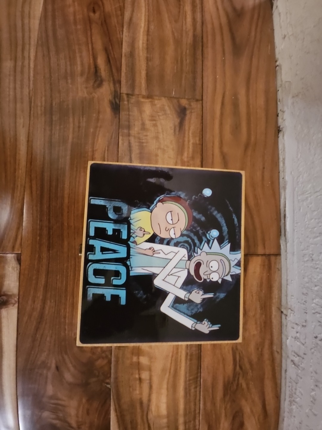 Caja de parches de bambú Peace Ricky Morty