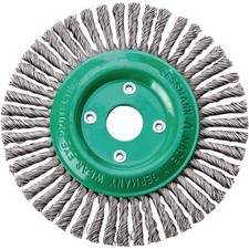 Rundb&uuml;rste D.125mm Bohr.Drahtst&auml;rke 0,5mm VA 6mm 15000min-&sup1; LESSMANN