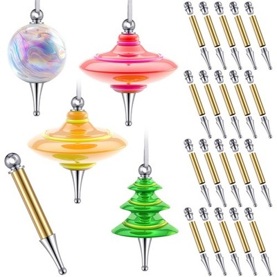 CroBlissful 20 Set Christmas the tube is 0.7 cm/ 0.28 inch in diameter, Brass 