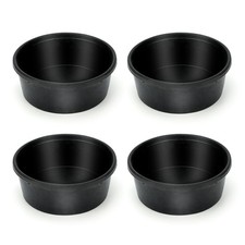 4Pcs Rubber Feed Pan, 1 Gallon Horse Feed Bucket Utility Feed Bucket, 10.6 x ...