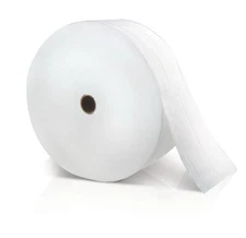 LoCor 26822 White Jumbo Bath Tissue 12 Rolls Per Box 2 Ply 3.3”x 1200ft