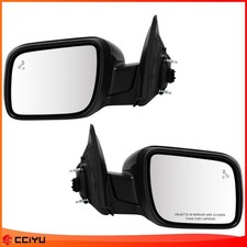For 11-15 Ford Explorer Pair Heated Power-folding Side Mirrors Signal Puddle Bsm