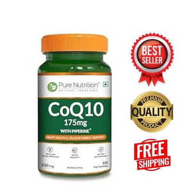 CoQ10 175mg Capsules Energy & Heart Brain Support Q10