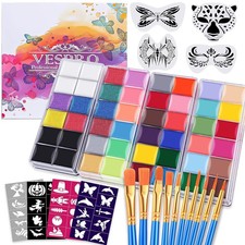 Professional Face Body Paint Kit,42 Colors Oil Face Body Paint Kit 26 Classic