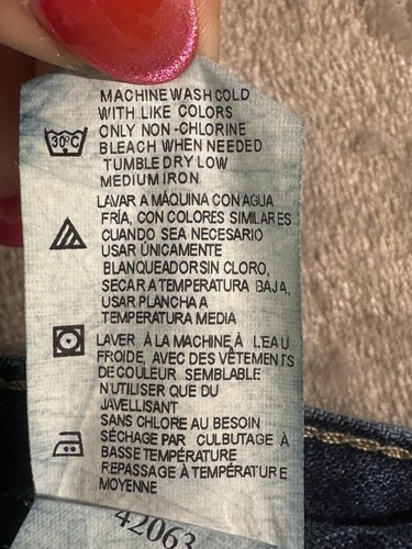 Dickies Rugged Carpenter Jeans Size 42 X 34 Blue Darkwash Workwear  Y2K 9.5" Leg - Picture 12 of 13
