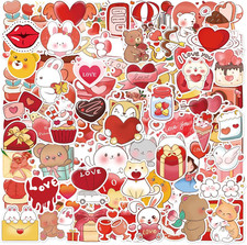 200PCS Valentines Stickers, 2026 Valentines Day Stickers for Kids Classroom, Lov