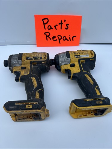 (2) DEWALT DCF887 20V Impact Driver PARTS REPAIR