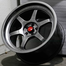 18x8.5/18x9.5 Hyper Black Wheels Aodhan AH08 AH8 5x114.3 35/30 (Set of 4)  73.1