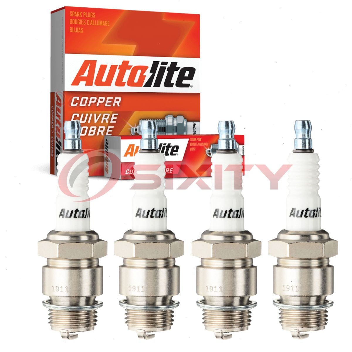 4 pc Autolite Copper Core Spark Plugs for 1950 Delahaye 134 Ignition yu