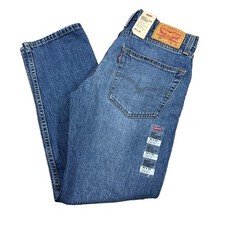 Levi's 502 Taper Jeans Men's 30X30 30x 28.5  Tapered Fit Blue Stretch NWT