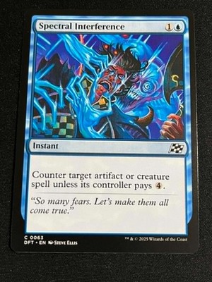 Spectral Interference Aetherdrift Regular MTG DFT Magic the Gathering