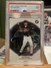 2002 Topps Pristine Joe Mauer #151 PSA 9 MINT Rookie RC Twins Hall Of Fame 2024!
