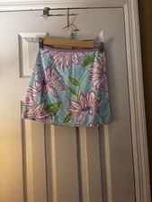 Lilly Pulitzer Vintage Skirt Wrap White Label Girls Floral 7