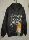 VTG MAN SIZE XL BLACK  HOODED  ZIP JACKET MEMBERS ONLY SPACE JAM GOON SQUAD