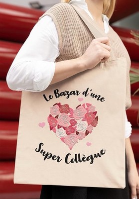 Tote Bag Super Kollege - Original Geschenk Kollege Arbeit Büro Geburtstag