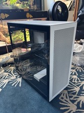 NZXT H7 Flow 2022 Mid-Tower ATX PC Case White Tempered Glass