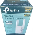 TP-Link - AX3000 Dual-Band Wi-Fi 6 Range Extender-RE705X