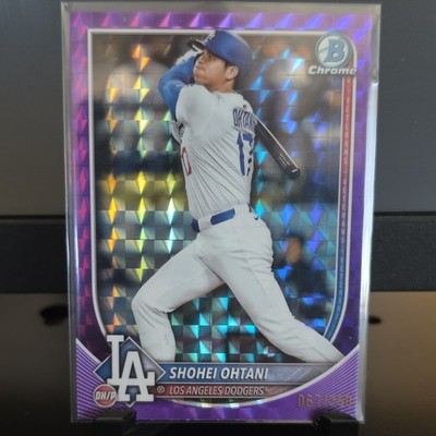 Topps 2025 Bowman Chrome Shohei Ohtani #17 Purple Geometric 067/250 Dodgers