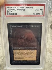 Mtg PSA 10 Beta Demonic Hordes | Magic the gathering | MINT | POP 9