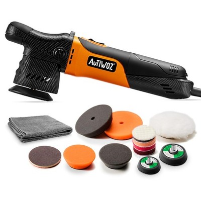 AUTIWOZ Mini Polisher, 2/3Inch Small Buffer Polisher, 630W with 12mm Random Orbi