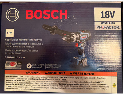 BOSCH GSB18V-1330CN 18V Brushless High Torque Hammer Drill/Driver (TOOL ONLY)