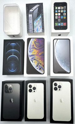 Apple iPhone Empty Boxes Lot Of 9 - No Phone Boxes Only
