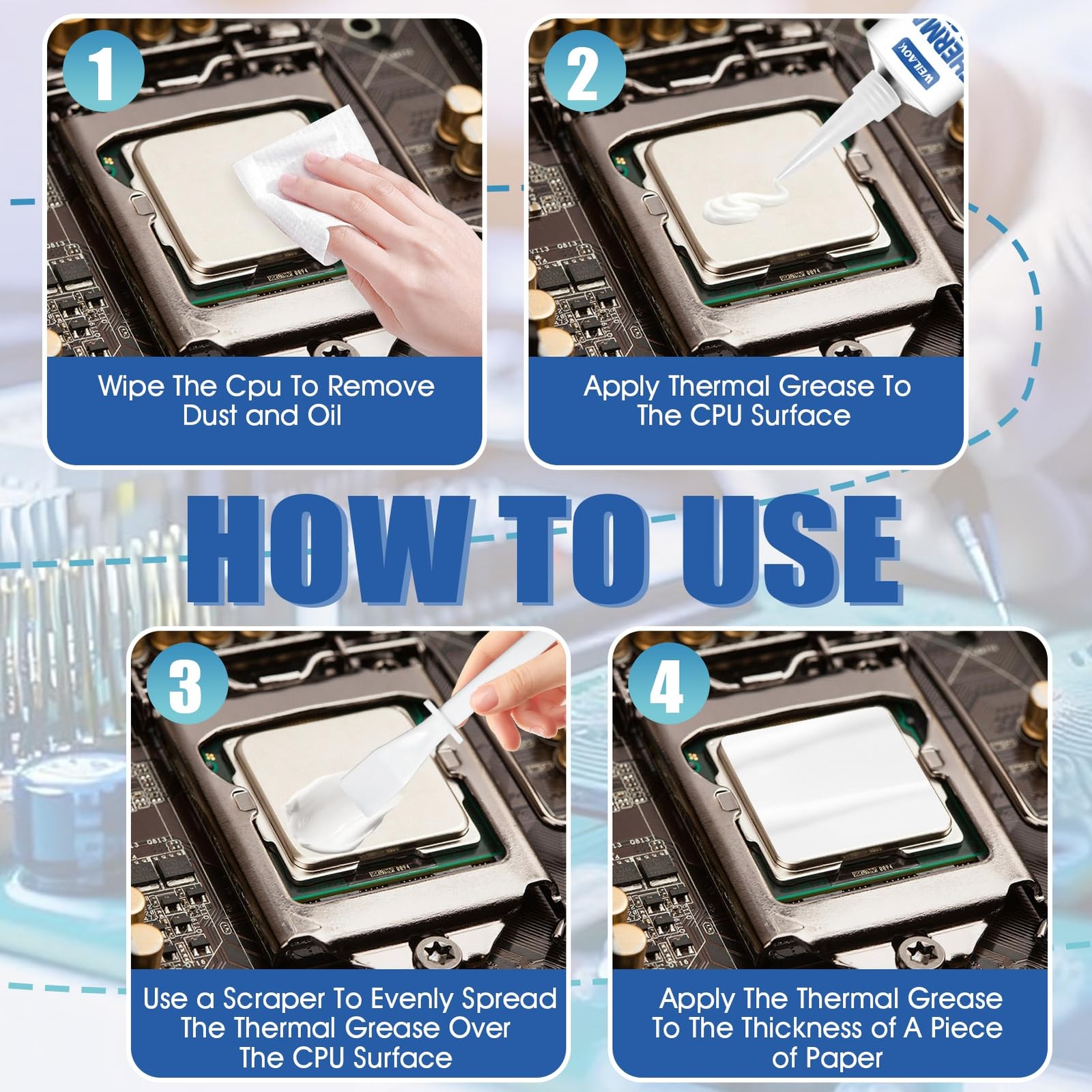 Pâte thermique processeur haute performance 4g pour PC