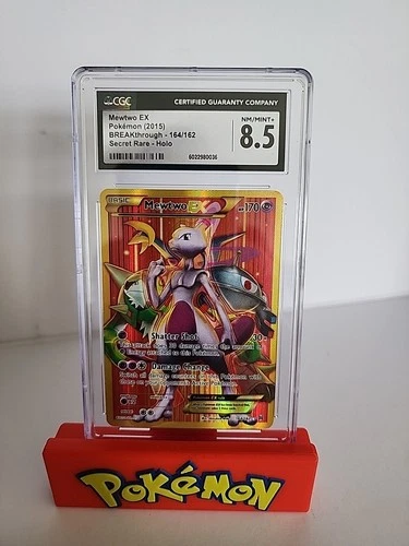 Mewtwo EX (164 Secret Full Art) 164/162 Breakthrough Holo CGC 8.5