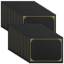 SUNEE Certificate Holders Black, 30 Packs , Diploma 12.2 x 9.5 inches, Black