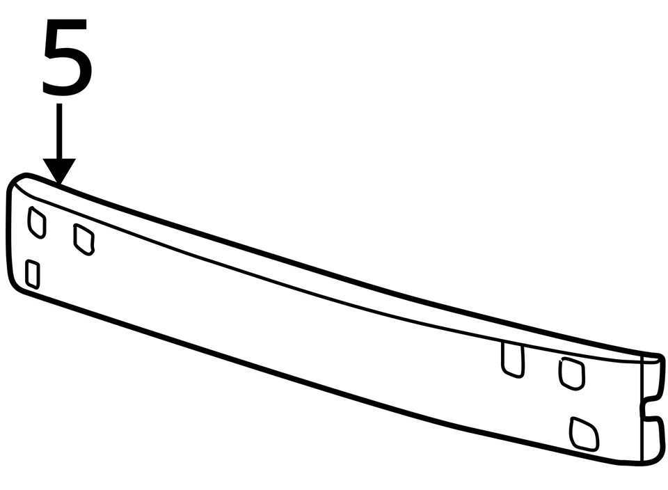 1996-2005 Mercury Sable Rear Bumper Reinforcement CLMTZ Foto 3 de 3