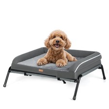 Lekereise Elevated Outdoor Dog Bed Cot  Orthopedic Indoor Small Dog Sofa Bed...