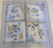 FOULARD 100 PURA SETA SILK SOIE VINTAGE DONNA 835 84cm x 88cm