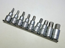 TENG TOOLS 1/2" HEX ALLEN KEY BIT SOCKET SET 5mm - 17mm ON SOCKET RAIL