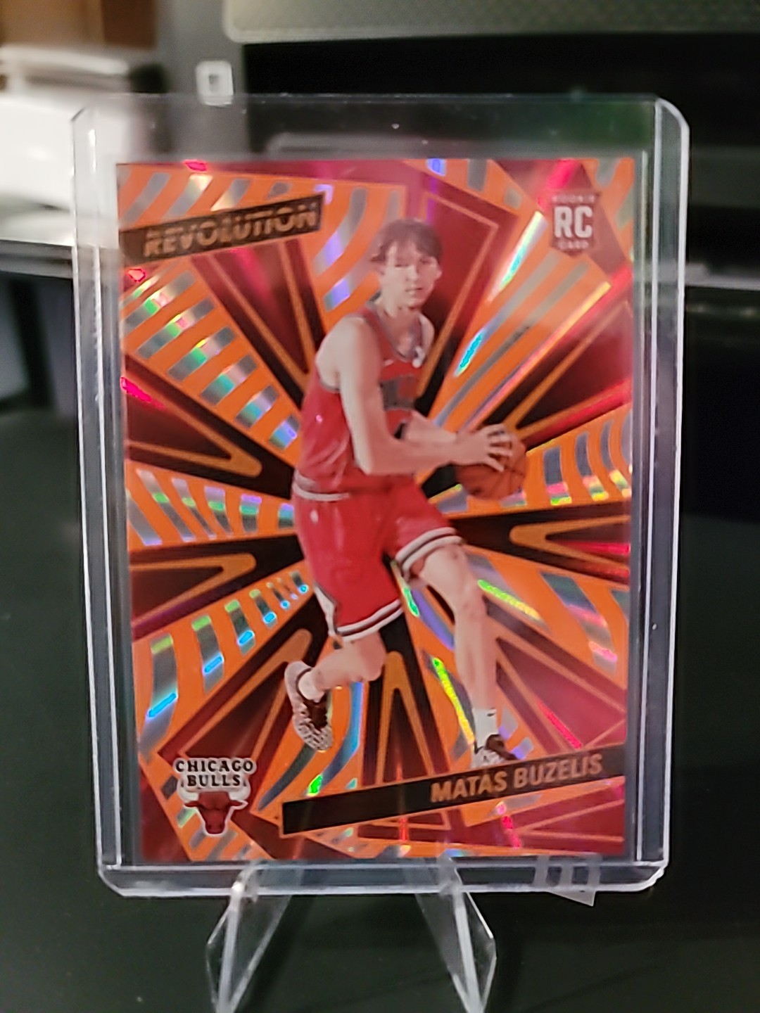 2024-25 Panini Revolution Matas Buzelis #129 Sunburst Rookie RC Bulls /75