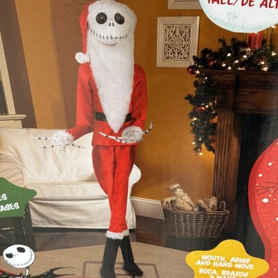 Disney 6.5 Ft Jack Skellington as Sandy Claws Animatronic New In