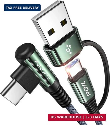 AINOPE 10 FT USB C Cable Fast Charging, 240W USB-C Charge Cable with Adapter, Fa