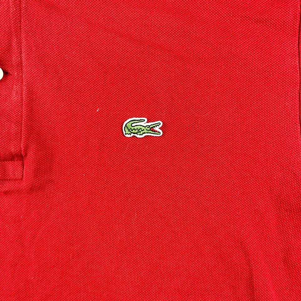 Lacoste Mens Polo Shirt Large Red Classic Fit Short Sleeve Collared Casual Logo - image 2 of 4