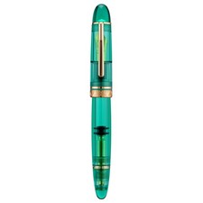 Majohn P140 Piston Fountain Pen NO.8 EF/ F/M Nib, Transparent Green Writing Pen