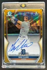 2023 Bowman Draft Max Clark Chrome Auto Gold Wave Refractor 1st #34/50