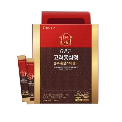 BOTO 6 Years Aged Korean Red Ginseng Extract Stick 100pcs 1kg