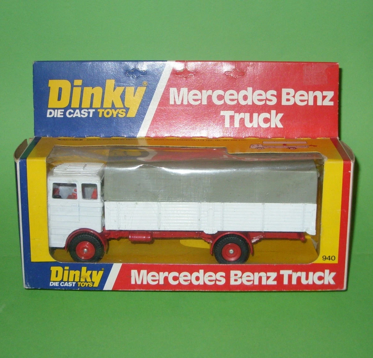 KELLERMAN CKO DE Mercedes Benz LP 2024 plateau remorque baché tole friction 1/32 EUR 95,00 - FR