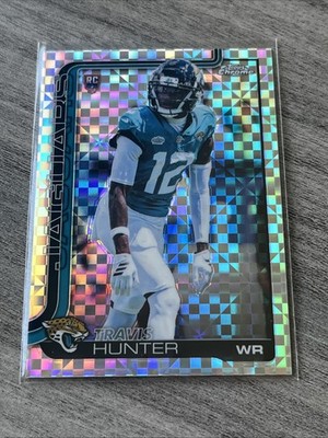 2025 Topps Chrome- X-Fractor #332 - Travis Hunter- Jacksonville Jaguars